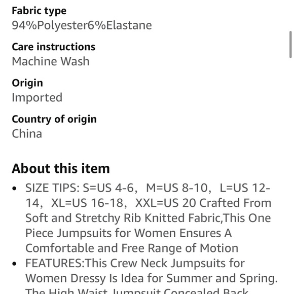 Navy Blue Ruffle Sleeve Jumpsuit size XL - Picture 8 of 8